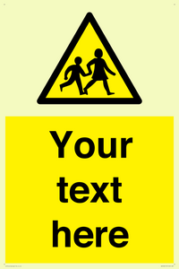 Custom Warning children Sign